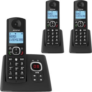 NY Alcatel F530 Voice Trio Trådlösa Telefoner ink. Basenhet med Telefonsvarare